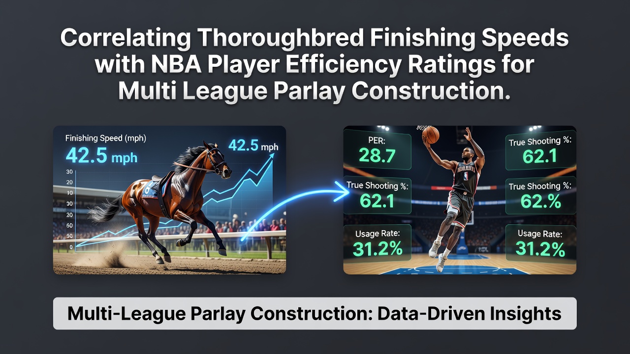 Thoroughbred race finishing analysis alongside basketball performance data charts