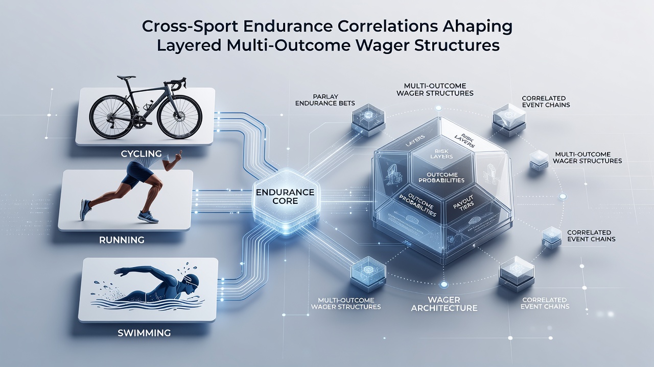 Infographic showing layered wager construction with stamina metrics from multiple sports