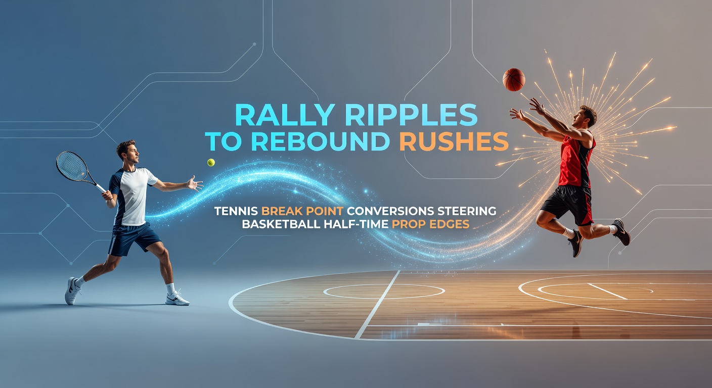 Tennis player lunging for a break point volley during a tense rally on clay courts