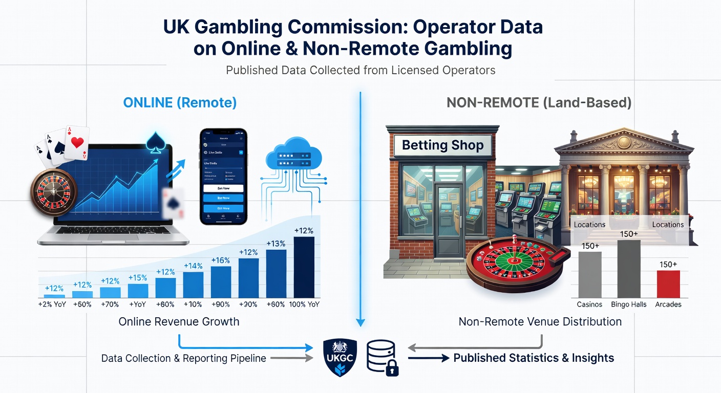 Infographic detailing Gross Gambling Yield breakdowns for slots, real events, and betting premises in Q3 2025/26