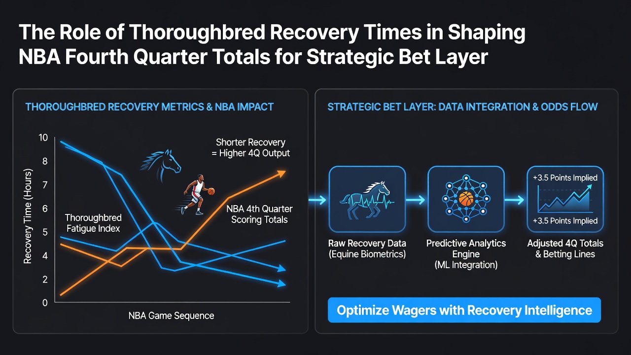 Data charts comparing thoroughbred recovery intervals with NBA fourth quarter scoring trends
