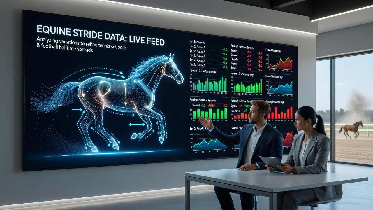 Equine stride analysis tools integrated with tennis and football betting data feeds