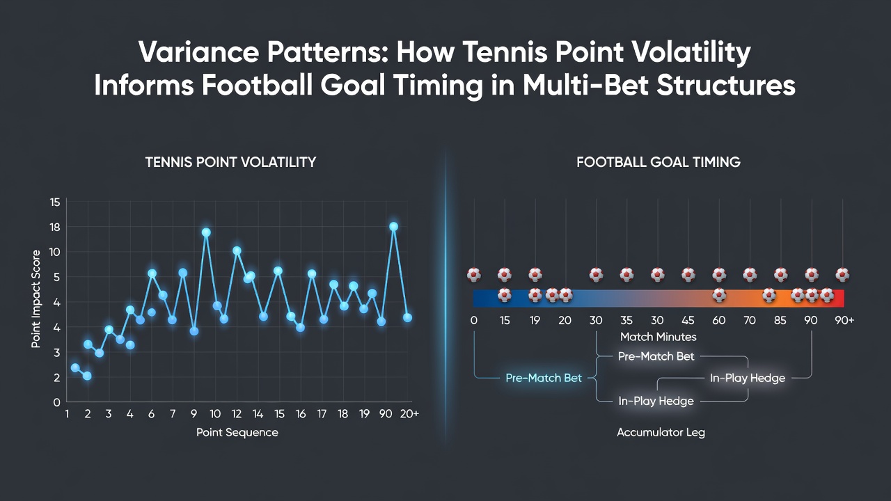 Tennis court action showing point volatility during a high-stakes match