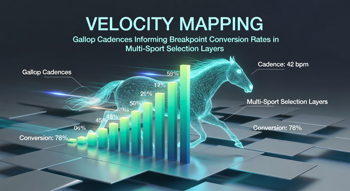 Velocity mapping diagram showing gallop cadences overlaid with tennis court breakpoint zones